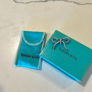 Authentic Tiffany Bow Brooches - Silver and 18K Gold